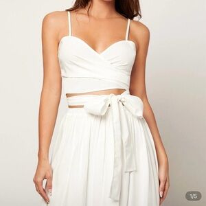 Elegant White Wrap Top